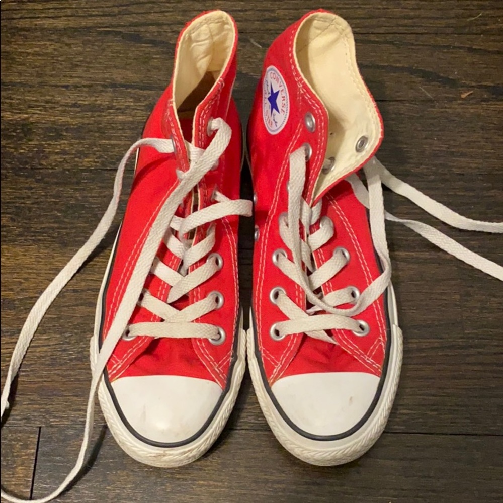 Red Converse Hightops